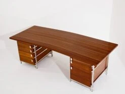 Jules Wabbes Curved Mahogany And Jatoba Desk 1958 -Room Fold Zone 03f53e21 b367 403f beab f5c7c57abce4