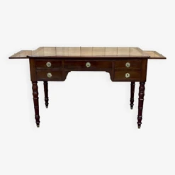 Restoration Desk In Mahogany And Leather Top From The 19th Century -Room Fold Zone 0493a206 3274 43e4 9217 5ba3181e5876