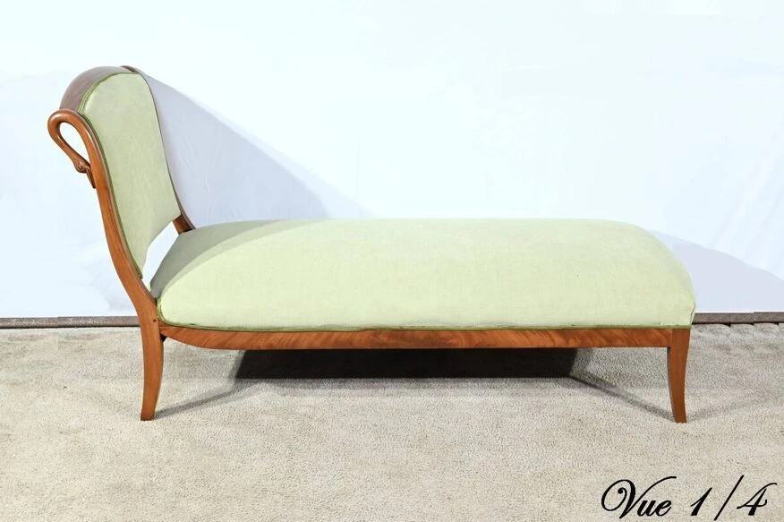 Solid Mahogany Daybed, Return From Egypt Style – Early 20th Century 10 Solid Mahogany Daybed, Return From Egypt Style – Early 20th Century - Image 8