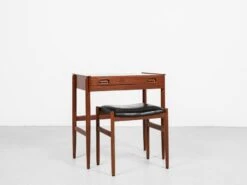 Midcentury Danish Dressing Table In Teak By Dyrlund With Ottoman By Spøttrup 1960s -Room Fold Zone 07c46b3a 0356 4a46 bea4 ae54af056f87