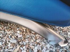 Nicoletti Home Leather Chaise Longue And Footrest Made In Italy Royal Blue -Room Fold Zone 08881d68 04a6 4333 8329 0aa405cade1c