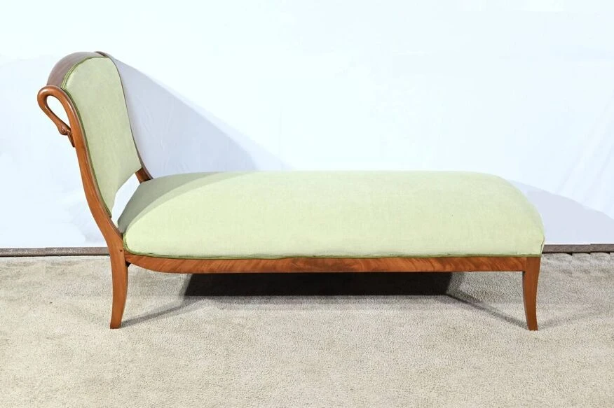 Solid Mahogany Daybed, Return From Egypt Style – Early 20th Century 6 Solid Mahogany Daybed, Return From Egypt Style – Early 20th Century - Image 4