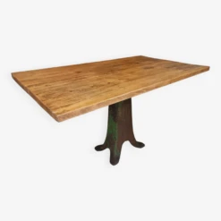 Old Table Dining Table Cast Iron With Beech Wood 80x135 Cm -Room Fold Zone 098c411a 738f 421f 8c29 0714e57516ef