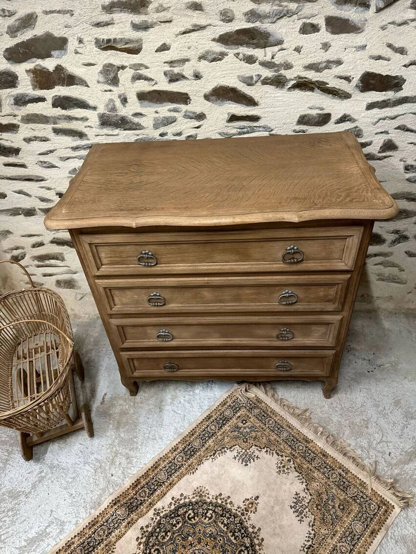Old Chest Of Drawers In Raw Wood 10 Old Chest Of Drawers In Raw Wood - Image 8