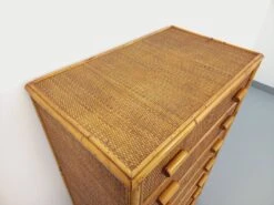 Vintage Chest Of Drawers In Rattan And Woven Rattan From The 70s -Room Fold Zone 0fa1f38f ce45 4f94 8d31 b3420b7df467
