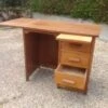 Vintage Desk From The 1950s, Medium Oak