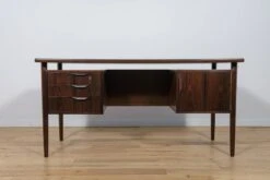 Mid-Century Freestanding Rosewood Desk, Denmark, 1960s -Room Fold Zone 13d3d003 601f 457e 9ee2 51235617279b
