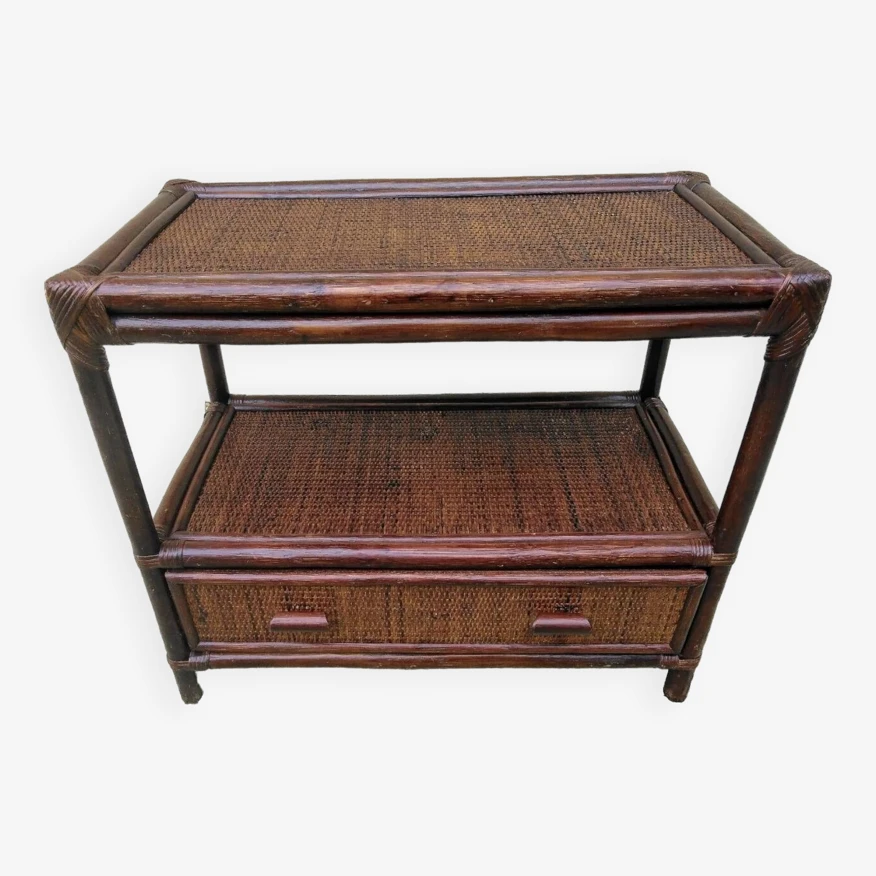 Vintage Rattan Storage Unit 9 Vintage Rattan Storage Unit - Image 7