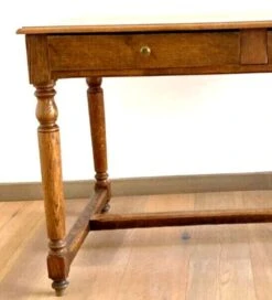 Louis XVI Style Flat Desk In Solid Oak 19th Century -Room Fold Zone 147f0f6f 1ef3 4f3a 8ea0 a54dceff2d1c