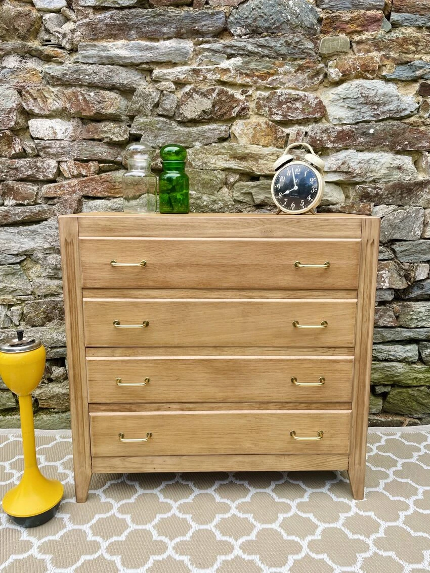 Restored Vintage 50s Chest Of Drawers 16 Restored Vintage 50s Chest Of Drawers - Image 14
