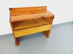 Vintage Pine Desk With Sled Legs From The 70s And 80s -Room Fold Zone 1594f28a 9898 4b62 8447 045c0f8c8c31