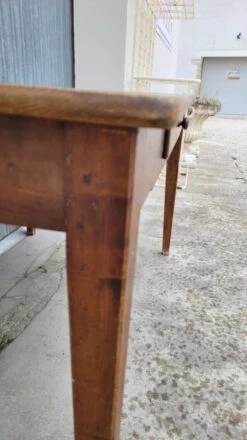 Old Rustic Farm Table, One Drawer -1m25 -Room Fold Zone 16e809c6 1771 4aef a3b2 38fc1952fb5c