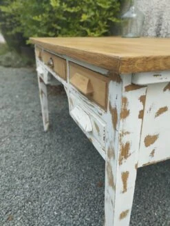 Large Vintage Desk - 70's Bohemian Desk -Room Fold Zone 19d025b1 d1c3 4102 a64f 94821810646f