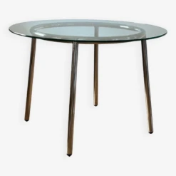 Vintage Ikea Glass Chrome Dining Table -Room Fold Zone 1acb55d1 8c73 4c58 a731 106ca245297d