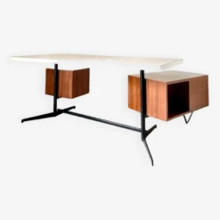 Vintage Office Desk, Osvaldo Borsani For Tecno, Italy 1960s -Room Fold Zone 1b1457bb 6a46 4d5a a647 805cc0a2b3e1
