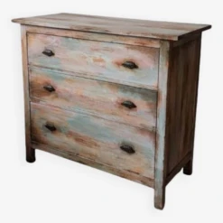 Multicolored Patinated Chest Of Drawers -Room Fold Zone 1c56ca3c bb47 4b2b 89ef 04db0f62306c