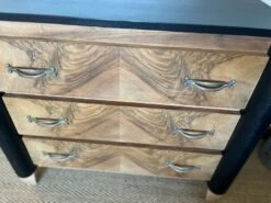Art Deco Chest Of Drawers In Wood And Vintage Olive Veneer -Room Fold Zone 1cb75b08 624e 409e b85e 7446d1a46688