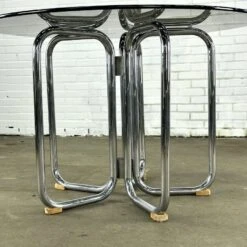 Vintage Italian Dining Table Smoke Glass -Room Fold Zone 1d62490f 321c 41b0 a272 0d5d3720e660