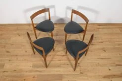 Mid-Century Teak Dining Table And Chairs Set By Hans Olsen For Frem Røjle, Denmark, 1950s, Set Of 5 -Room Fold Zone 1d7d91ff 4dee 4f3d ab8c bb8c03ee87c1
