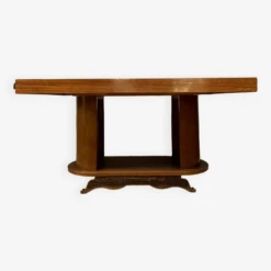 After Gaston Poisson: Art Deco Period Extending Table In Rosewood Circa 1930 -Room Fold Zone 1ed911be 230e 4de4 a0d1 6a36cf3f371a