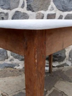 Raw Wood Farm Table And White Top -Room Fold Zone 1f0d09ef 308e 4624 8513 2caa90962853