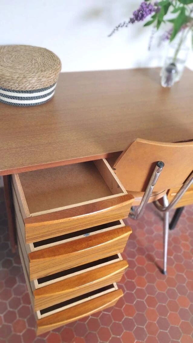 Modernist Desk 8 Drawers 7 Modernist Desk 8 Drawers - Image 5