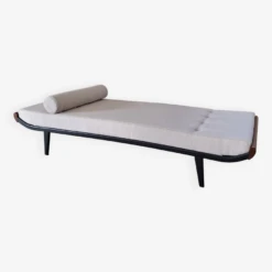 Reupholstered Mid Century Daybed Cleopatra - Teakwood, Woolfabric -Room Fold Zone 20f3f73e 393f 412d bd13 ca6b00dbbed4