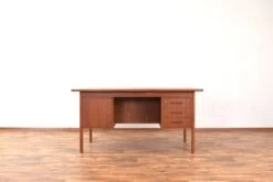 Mid-Century Danish Freestanding Teak Desk, 1960s -Room Fold Zone 2147622e d7f6 481e 9f6e 9fb6ddc8a50b