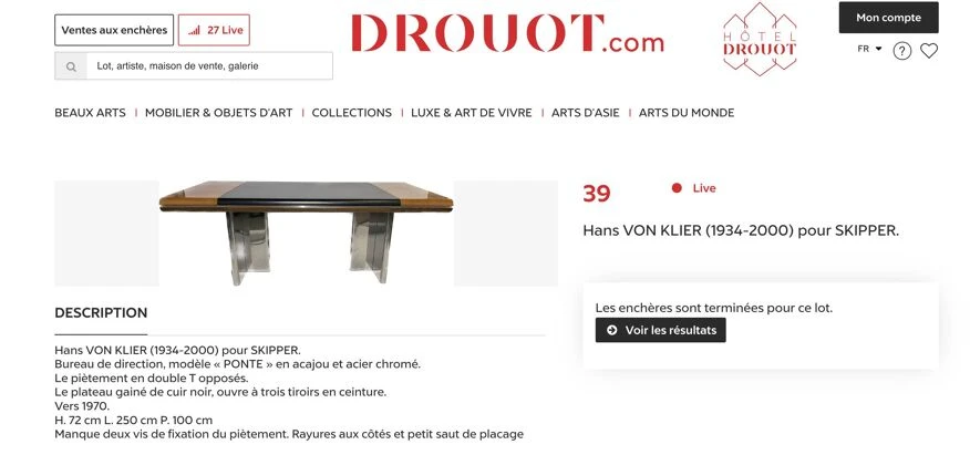 Hans Von Klier Leather And Wood Desk By Skipper, 1970s 10 Hans Von Klier Leather And Wood Desk By Skipper, 1970s - Image 8