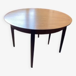 Round Vintage Teak Dining Table 1960s With Extension 16 Round Vintage Teak Dining Table 1960s With Extension -Room Fold Zone 21d3db37 1b24 4cb9 a918 0b69e6a15e4b