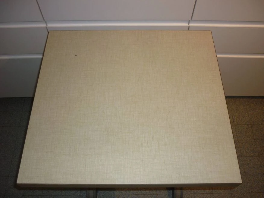 Bistro Table In Wood And Yellow Formica From The 30s/40s 5 Bistro Table In Wood And Yellow Formica From The 30s/40s - Image 3