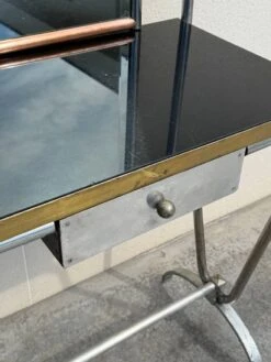Art Deco Console Or Dressing Table In Metal Modernist Design 1930 -Room Fold Zone 262f9f1d 541c 4cd5 a1a2 c7d2647ebf4b
