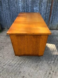 Vintage Desk With Oak Compass Legs -Room Fold Zone 29cfe5a5 468a 4b80 8882 713b01f9628c