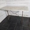 Old Bistro Table With Marble Top, 119cm L -Room Fold Zone 2a096b2e 6755 47ce a469 91ca35507c9f