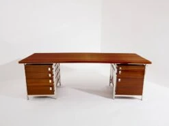 Jules Wabbes Curved Mahogany And Jatoba Desk 1958 -Room Fold Zone 2a20f566 e451 4270 849d ef60e3f277fb