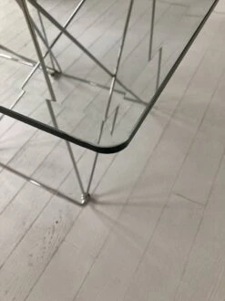 Max Sauze, Dining Table/table, Steel Wire And Glass, 1970s, France