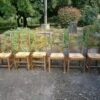 Wooden Table With 6 Straw-covered Wooden Chairs -Room Fold Zone 2bf88186 f173 4fb3 8739 06e5250a0b8b