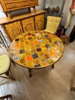 Vintage Rattan And Ceramic Dining Table -Room Fold Zone 2c65e6fa 6e69 409b 8b9e 301b9750dc87