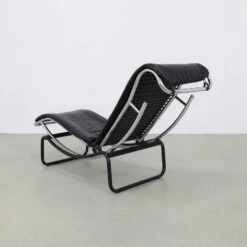 Postmodern Chaise Longue In Leather And Chrome, 1980s -Room Fold Zone 2c76579e efd1 492a 8fc6 2bd00a987c36