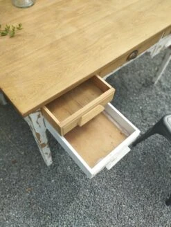 Large Vintage Desk - 70's Bohemian Desk -Room Fold Zone 2f8514c8 6311 439c a547 79038623b201