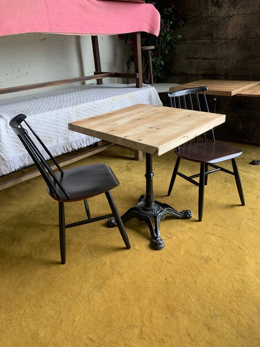 Raw Wood Bistro Table 5 Raw Wood Bistro Table - Image 3