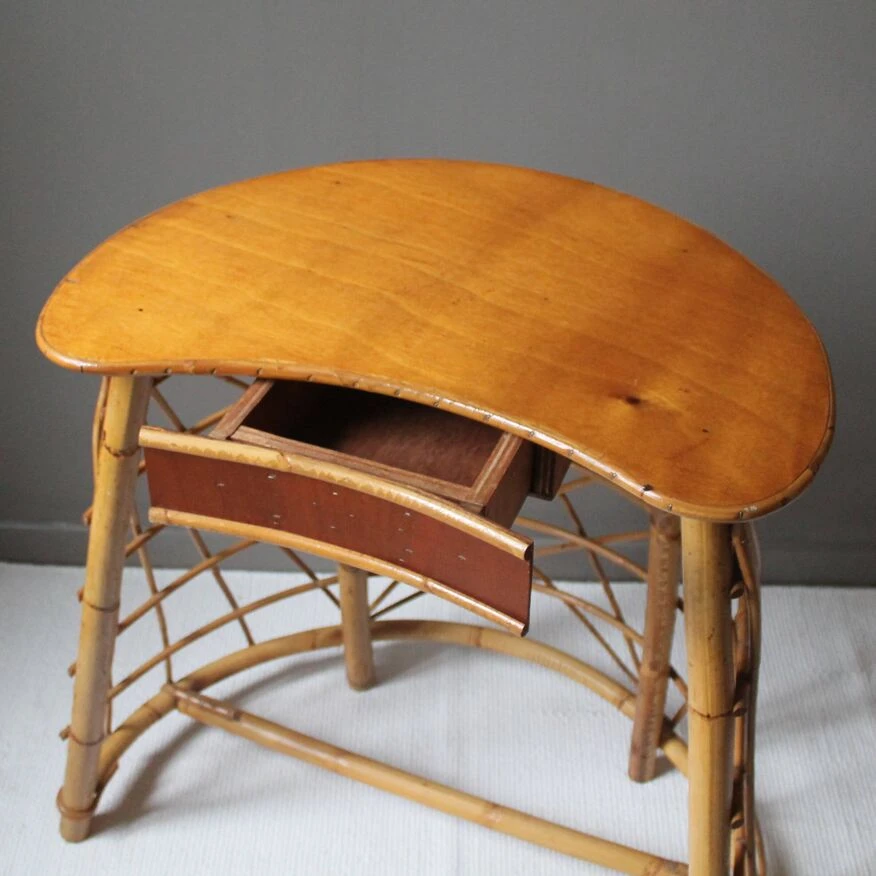 Vintage Rattan Dressing Table 6 Vintage Rattan Dressing Table - Image 4