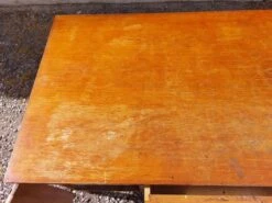 Schoolmaster's Desk, Wood And Metal, With Drawers And Cupboard -Room Fold Zone 32279dff 05c0 4705 8f1e 3e885aa4a094