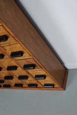 Dutch Beech / Pine Industrial Apothecary / Workshop Cabinet, Circa 1950s -Room Fold Zone 33b30aff e444 4614 839e 4474c98056ec