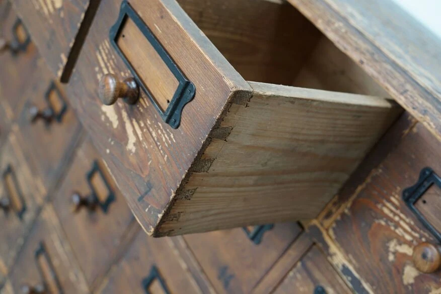 Antique Rustic German Pine Apothecary Cabinet / Bank Of Drawers, Early 20thc 3 Antique Rustic German Pine Apothecary Cabinet / Bank Of Drawers, Early 20thc