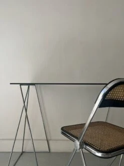 Wired Desk By Max Sauze In Metal And Smoked Glass, 1970 Design -Room Fold Zone 35cbb4ae 2cc2 434a aa92 9e8d3cefbac3