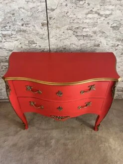 Curved Poppy Red Chest Of Drawers -Room Fold Zone 369375b7 62b9 4f43 aec2 ec5694287037