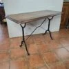 Old Oak Bistro Table, 125cms L -Room Fold Zone 373ef10d 63ad 437f 9899 6fa7b9430255