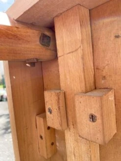 Vintage Table With Compass Legs