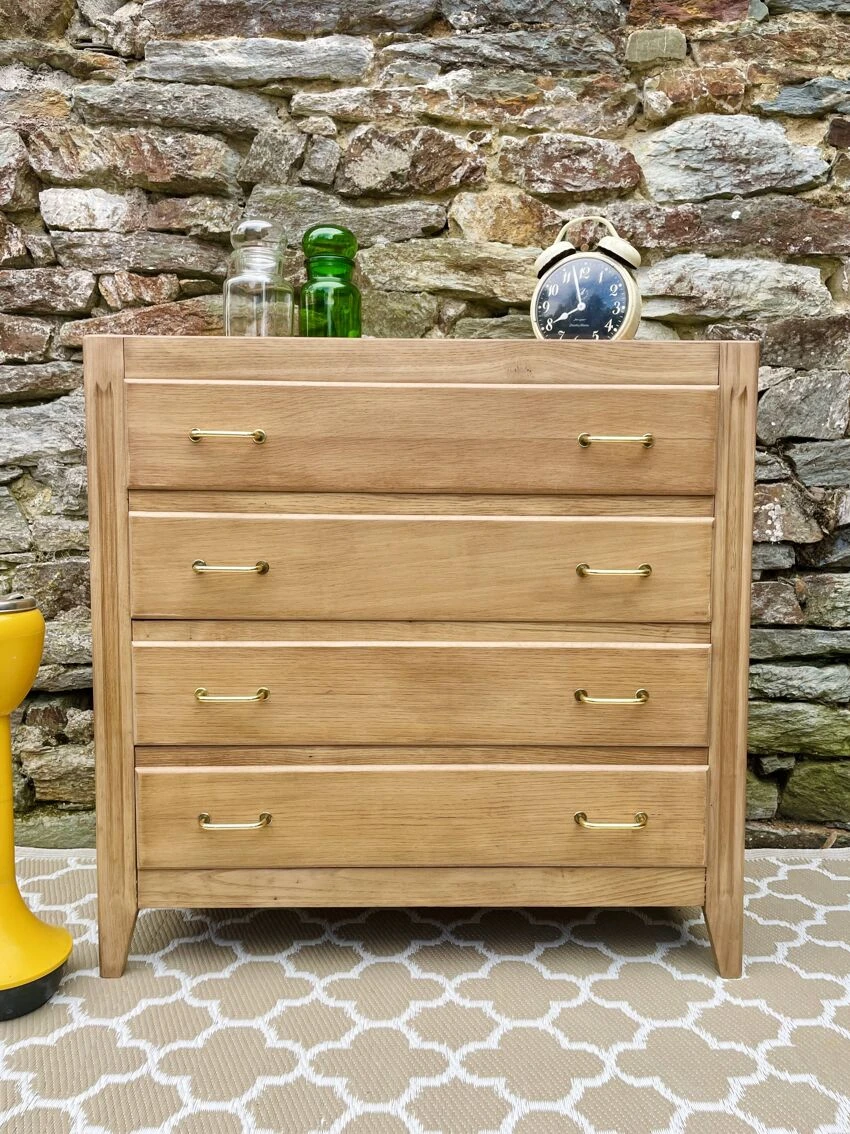 Restored Vintage 50s Chest Of Drawers 5 Restored Vintage 50s Chest Of Drawers - Image 3